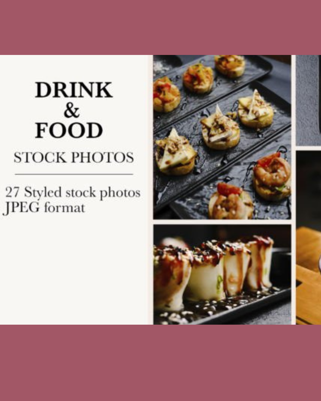 Food & Cocktails Photo Pack – Volume 3 (27 Images)