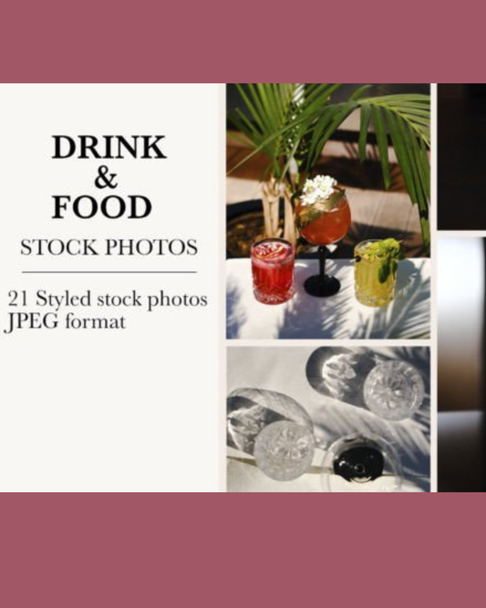 🍹 Food & Cocktails Photo Pack – 21 Premium Images